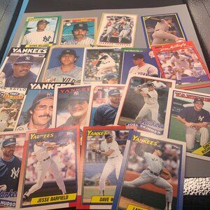 19ct 86-90 Score, Topps, Donruss New York Yankees Misc Baseball Trading Cards